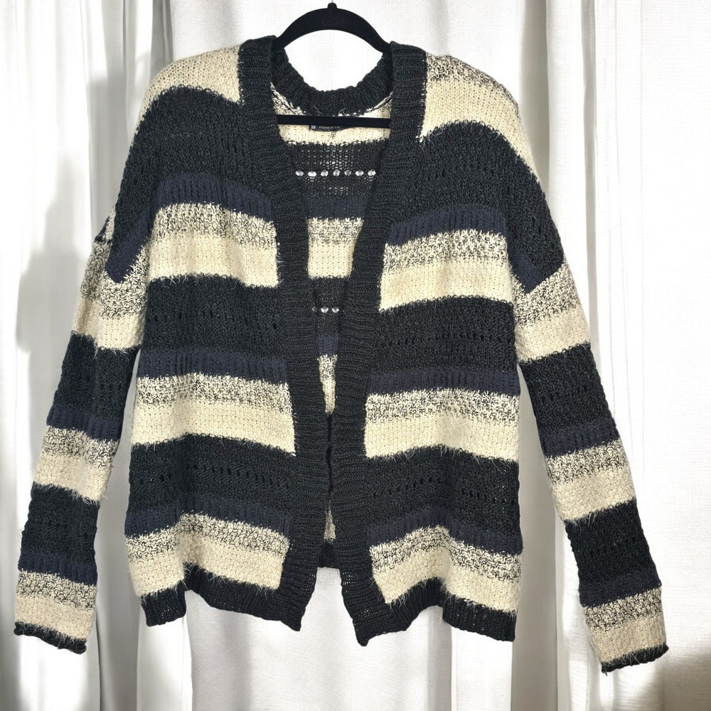 House of Harlow 1960 Revolve Sweater Cardigan One Size Open Knit Wool Blend Cozy
